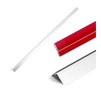 VEVOR Paraspigoli in Acciaio Inox 25 x 25 x 1217 mm, Confezione da 10 pezzi, Profilo Angolare per Muro a 90° con Nastro Adesivo, Protezione dagli Urti per Pareti di Soggiorno, Ufficio