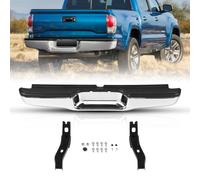 VEVOR Paraurti Posteriore con Gradino, Compatibile con Toyota Tacoma dal 1995 al 2004, Paraurti Posteriore in Acciaio Cromato, Paraurti Posteriore di Ricambio con Luce Targa e Pedana, per TO1102215