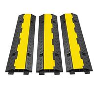 VEVOR 3pcs Rampe Protezione Cavo 2 Canali Passaggio Cavi 98 cm Protezione PVC Gomma