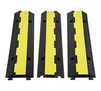 VEVOR Passacavo PVC 3 Pezzi per Protezione Cavi Modulare Canale per Cavi 3x3 cm