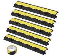 VEVOR Rampa Passacavo per Protezione Cavi Modulare Canale Doppio in Gomma PVC