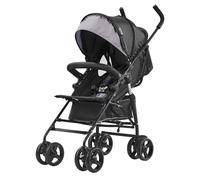 VEVOR Passeggino Leggero, 1170 x 340 x 240 mm Passeggino per Bambini a Ombrello, Schienale Reclinabile Multiposizione, Telaio in Acciaio al Carbonio, Ampio Cestino Portaoggetti, Grigio Chiaro/Nero