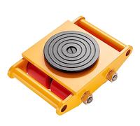 VEVOR Pattini a Rotelle per Trasporto di Carichi Pesanti Capacità Carico Max. 6 Tonnellate, Pattini in Acciaio al Carbonio Piattaforma Antiscivolo Rotazione 360° 4 Ruote in PU da Magazzino Officina