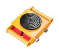 VEVOR Pattini a Rotelle per Trasporto di Carichi Pesanti Capacità Carico Max. 6 Tonnellate, Pattini in Acciaio al Carbonio Piattaforma Antiscivolo Rotazione 360° 4 Ruote in PU da Magazzino Officina