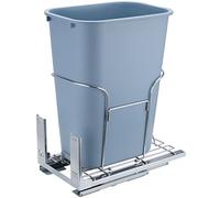 VEVOR Pattumiera Estensibile da Cucina Bidone Singolo Capienza 35 L, Pattumiera da Cucina Sottopiano Guida, Maniglia Kit Montaggio su Porta, Pattumiera per Riciclaggio Rifiuti da Cucina Sottolavello