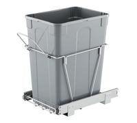 VEVOR Pattumiera Estraibile, ca. 39,8 L, Contenitori per Rifiuti da Cucina Sottotop, Cestino per la Raccolta Differenziata, con Sistema Scorrevole, Estensione Completa e Maniglia, Grigio