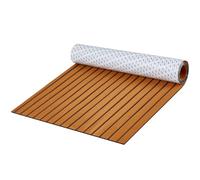 VEVOR Pavimento per Barche in Schiuma EVA 2400 x 900 mm, Pavimento per Decking Autoadesivo Antiscivolo, 21.600 cm², Tappetino Marino per Barche, Yacht, Pontoni, Coperte per Kayak, Marrone