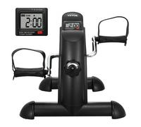 VEVOR Pedale Portatile per Esercizi da Scrivania, Mini Cyclette per Braccia Gambe per Esercizi di Resistenza Multilivello in Bicicletta con Display LCD e Tappetino Antiscivolo per Casa Ufficio