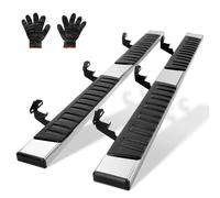 VEVOR 2 pedane da 6,5" compatibili con Ford F150-Crew Cab 2015-2023/Ford F-250 F-350 Super Duty Crew Cab 2015-2023, 201 barre laterali in acciaio inossidabile, capacità di carico 500 libbre