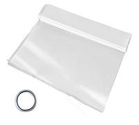 VEVOR Pellicola Trasparente per Serra da 20x28 Piedi con Spessore di 0,15mm, Copertura per Piante Serra da Giardinaggio in Polietilene, contro Raggi UV per progetti Industriali, Residenziali Agricoli