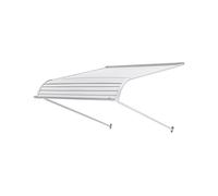 VEVOR Tenda da sole in alluminio, 101,6 x 106,7 cm, resistente, leggera e stabile, in alluminio, protezione da pioggia, neve, luce solare, per porte d'ingresso, finestre, patio, portico