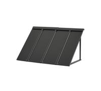 VEVOR Pensilina per Finestra Porta da 1125 x 610 mm Tettoia per Porta Ingresso, Acciaio Verniciato a Polvere Antiruggine, Pensilina per Patio Esterna, per Protezione da Pioggia, Neve e Luce Solare