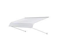 VEVOR Pensilina per Finestra Porta da 1524 x 1066 mm Tettoia per Porta Ingresso, Lega di Alluminio Antiruggine, Pensilina per Patio Esterno, per Protezione da Pioggia, Neve e Luce Solare