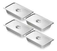 VEVOR Pentola da Tavolo a Vapore Acciaio Inossidabile Confezione 4 Spessa 0,8 mm