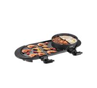 VEVOR Pentola Elettrica per Hot Pot BBQ Griglia Antiaderente 2200W Senza Fumo