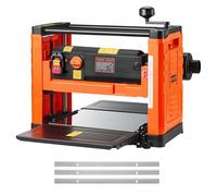 VEVOR Pialla a Spessore, Tre Lame Due Velocità 330 mm Larghezza, Banco Elettrico Motore da 2000 W e 23500 Giri/min, Doppi Rulli Protezione Eccessiva, per Materiali in Legno Duro e Tenero