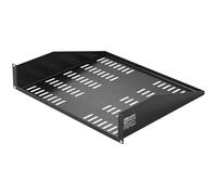 VEVOR Piano per supporto per server 2U, Profondità 406 mm, Carico max. 22,6kg, Piano ventilato per montaggio da parete con vassoio, Piano per circolazione aria per supporto per server di rete