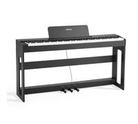 VEVOR Pianoforte Digitale 88 Tasti Altoparlanti Supporto Pedale 280 Toni Nero