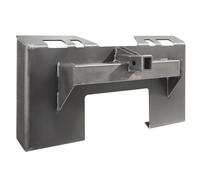 VEVOR Piastra di Attacco per Minipala 6,4 mm, Piastra di Montaggio per Minipala, Piastra di Caricamento ad Attacco Rapido, con Ricevitore 58 mm per Minipale e Trattori Deere, Kubota, Bobcat, Mahindra