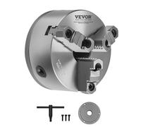VEVOR Piastra di Mandrino per Tornio a 3 Griffe da 160 mm con Viti a Chiave a T