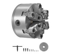 VEVOR Piastra di Mandrino per Tornio a 6 Griffe da 160 mm con Viti a Chiave a T