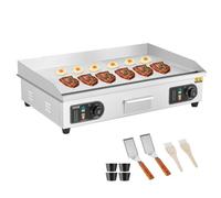 VEVOR Piastra Elettrica Commerciale 4400W Piastra Half-Flat Top Banco 50-300°C