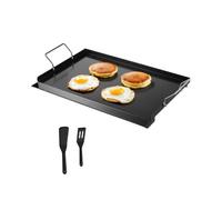 VEVOR Piastra in Acciaio Carbonio, Piastra Rettangolare Universale da 606x360 mm, Piastra a Gas, Pentole da Fornello Portatili per Famiglie con Manico, per Campeggio Festa Eventi da Esterno