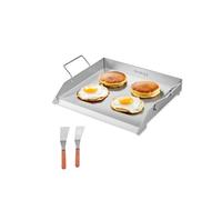 VEVOR Piastra Superiore Piatta in Acciaio Inox Universale Padella 448x370 mm