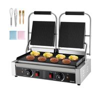 VEVOR Piastra Tostapane da 3600 W Doppia Piastra Elettrica per Panini 48 x 23 cm