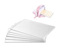 VEVOR Piastre da Taglio per Goffratura, Set Tamponi 6 Pezzi 225 x 156 mm, in Policarbonato Trasparente, Compatibili con Macchina per Fustellatura VEVOR KM-1860, per Scrapbooking e Lavori Creativi