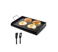 VEVOR Piastre per Griglia Padella per Cottura Rettangolare Universale in Acciaio al Carbonio 605 x 360 mm 2 Pezzi, Piastra per Cucina per Barbecue Pentolame Portatile per Feste Campeggio Cottura