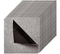 VEVOR Piastrelle per Moquette, 457 x 457 mm 10 Pezzi, Tappeto Quadrato Modulare, Pavimento Morbido Imbottito per Copertura Senza Cuciture 2,09 ㎡, per Soggiorno Camera da Letto, Marrone Scuro