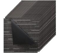 VEVOR Piastrelle per Moquette, 610x610 mm 24 Pezzi, Tappeto Quadrato Modulare, Pavimento Morbido Imbottito per Copertura Senza Cuciture 8,9㎡, per Soggiorno Camera da Letto Ufficio Interno, Grigio