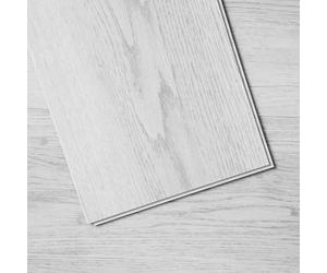 VEVOR Piastrelle per Pavimenti in Vinile a Incastro 1220 x 185 mm 10 Pezzi Spessore 5,5 mm con Venature del Legno Grigio Chiaro per Cucina, Sala da Pranzo, Camere da Letto, Bagni, per Decorare Casa