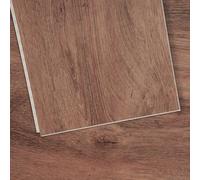 VEVOR Piastrelle per Pavimenti in Vinile a Incastro 1220 x 185 mm 10 Pezzi Spessore 5,5 mm Pavimento con Venature del Legno Marrone Scuro per Cucina, Camere da Letto, Bagni, Facile per Decorare Casa