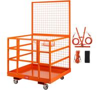 VEVOR Cestello Piattaforma Lavoro Muletto Industriale in Acciaio Carico 635kg