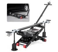 VEVOR Piattaforma Elevatrice Portatile, Capacità di 3 Tonnellate, Altezza Massima di 55 cm, Sollevatore Pneumatico Portatile Regolabile con Airbag, Cuscinetti in Gomma, Robusto per Berline, SUV