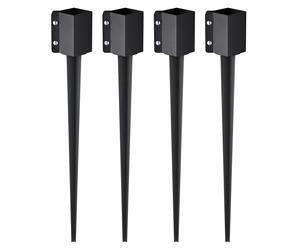 VEVOR Picchetti per Ancoraggio Terra Recinzione Metallo 915x113x113 mm 4 Pezzi