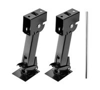 VEVOR Piede Stabilizzatore per Rimorchio 2 Pezzi, Set di Supporto per Rimorchio Telescopico e Pieghevole, Capacità di Carico 453,59 kg Ciascuno, Altezza Regolabile da 297,18 a 462,28 mm