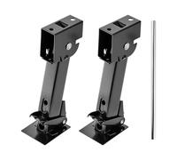 VEVOR Piede Stabilizzatore per Rimorchio 2 Pezzi, Set di Supporto per Rimorchio Telescopico e Pieghevole, Capacità di Carico 453,59 kg Ciascuno, Altezza Regolabile da 297,18 a 462,28 mm