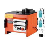 VEVOR Piegatrice Barre Elettrica 1700W Piegatrice Idraulica per Barre Carichi Pesanti Angolo di Piegatura 0°-180° 4-25mm con Accessori, Piegabarre Alta Potenza per Barre d'Acciaio Barre d'Armatura