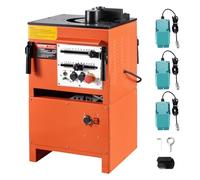 VEVOR Piegatrice Elettrica per Barre d'Armatura 1700W, Piegatrice Idraulica Angolo Piegatura 0°-180° 4-25mm con Accessori, con Accessori, Piegabarre Alta Potenza per Barre d'Acciaio Barre d'Armatura