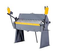 VEVOR Piegatrice per Lamiera e Vaschetta, Piegatrice per Lamiera da 1220 mm, Capacità in Acciaio Dolce Calibro 12, Regolabile da 0 a 135 Gradi, per Metallo con 8 Dita, per Piegature Precise