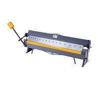 VEVOR Piegatrice per Lamiera e Vaschetta, Piegatrice per Lamiera da 1270 mm, Capacità in Acciaio Dolce Calibro 16, Regolabile da 0 a 135 Gradi, per Metallo con 16 Dita, per Piegature Precise