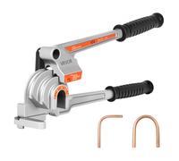 VEVOR Piegatubi Manuale, 6,35 mm 9,5 mm 12,7 mm di Diametro Esterno, Piegatubi a Leva, Utensile per Piegare Tubi in Rame e Alluminio a 180° per Riparazioni Automobilistiche, HVAC e Aria Condizionata