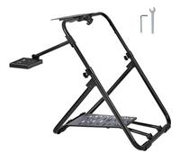 VEVOR Supporto Pieghevole per Volante da Corsa Base Universale Altezza Regolabile, Supporto a Forma di X per Volante di Corsa in Acciaio Q235A Angolo del Pedale tra 0°-40°, Supporto da Corsa Racing