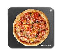 VEVOR Pietra Refrattaria, Piastra per Pizza in Acciaio da Forno, 355 x 355 x 6 mm, Pietra per Pizza in Acciaio al Carbonio, Teglia per Pizza Resistente per Griglia Barbecue all'Aperto, Forno Interno