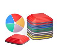 VEVOR Pietre di Equilibrio per Bambini 10 Pezzi, Pietre Sensoriali Antiscivolo per Bambini Piccoli, Fino a 100 kg Percorso a Ostacoli, Gioco Coordinazione, Giocattoli per Interni Esterni per Bambini