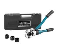 VEVOR Pinza a Crimpare per Tubi da 16, 20, 25, 32 mm, Forza di Pressione 6 T, con Testa Rotante a 360 °, Impugnatura Ergonomica in Gomma, Valvola a Pistone Manuale, pinza a pressione idraulica