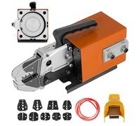 VEVOR Pinza a Crimpare Pneumatica Am-10, Macchina per Crimpare Terminali per Cavi Alimentata ad Aria per Crimpare Fino a 16 mm, Pinza per Crimpatura Pneumatica 10 Set Matrici per Terminali Elettrici